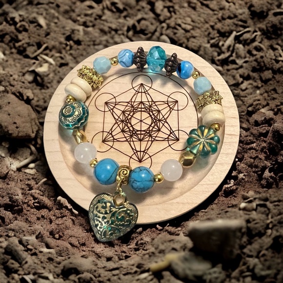 Turquoise Vintage style Bracelet set - Picture 4 of 4